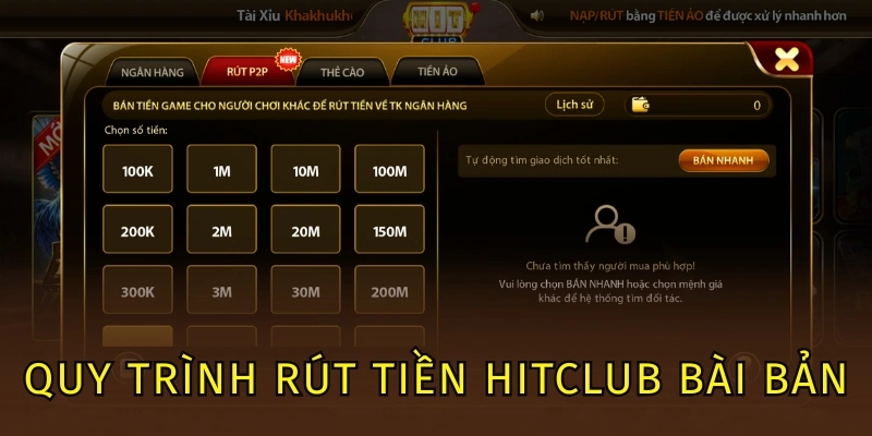 Quy trình rút tiền Hitclub bài bản