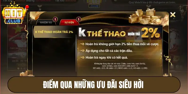 K thể thao Hitclub - Sân Chơi Thể Thao Xanh Chín, Dễ Thắng 4 Điểm qua những ưu đãi siêu hời