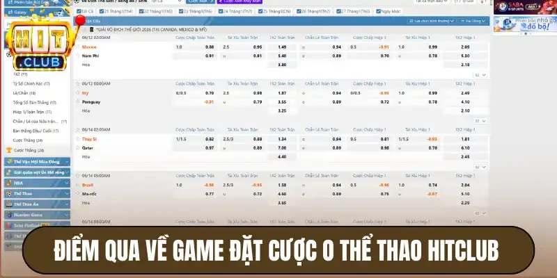 O Thể Thao Hitclub - Đa Dạng Môn Thể Thao, Dễ Thắng Lớn 2 Điểm qua về game đặt cược o thể thao Hitclub