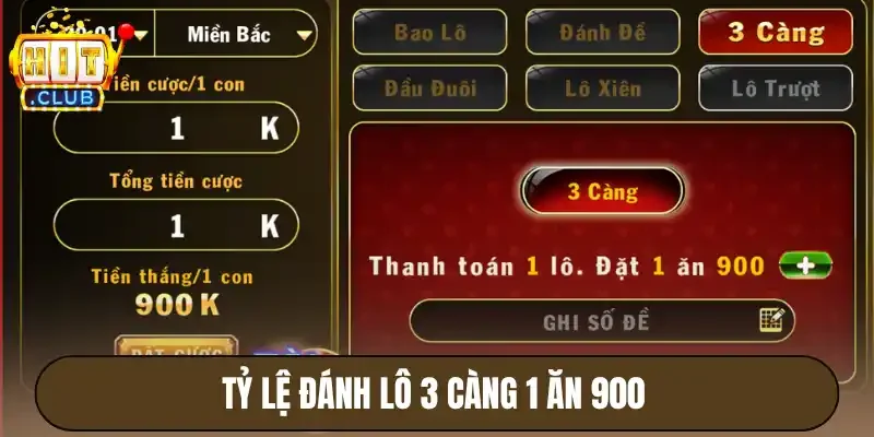 Lô Đề 1 Ăn 99 Hitclub - Game Xanh Chín, Trúng Ngay Tiền Tỷ 4 Tỷ lệ đánh lô 3 càng 1 ăn 900